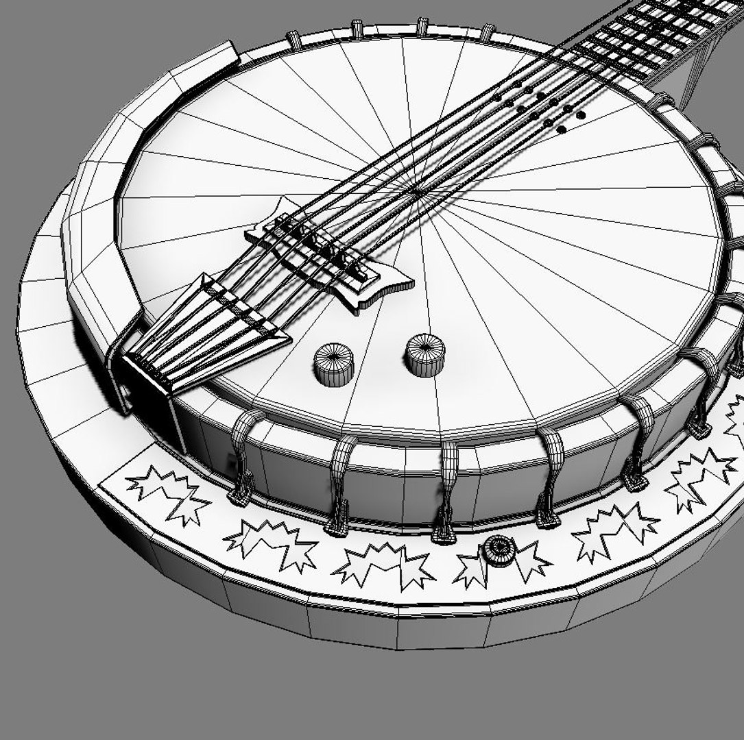 3d Banjo Instrument String