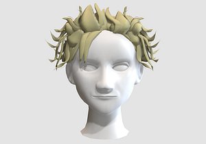 3D Blond Male Hairstyle