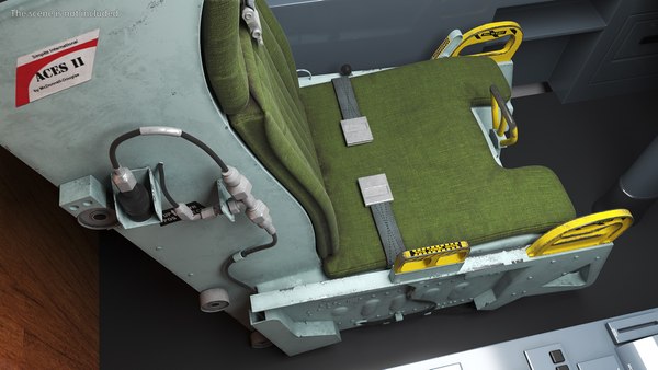 Sistema de assento ejetor ACES II Modelo 3D - TurboSquid 1796059