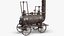 old steam locomotive 3D