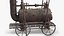old steam locomotive 3D