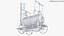 old steam locomotive 3D