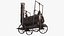 old steam locomotive 3D