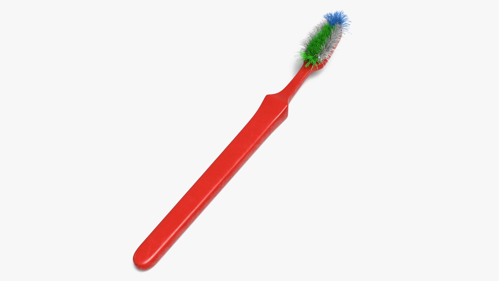 Used Dirty Toothbrush 3D model preview