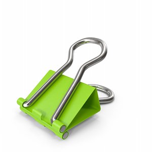 Binder Clip Green model