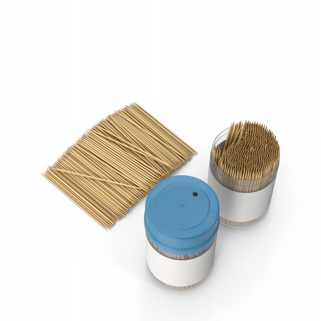 Toothpick Packs 3D Model - TurboSquid 1893681
