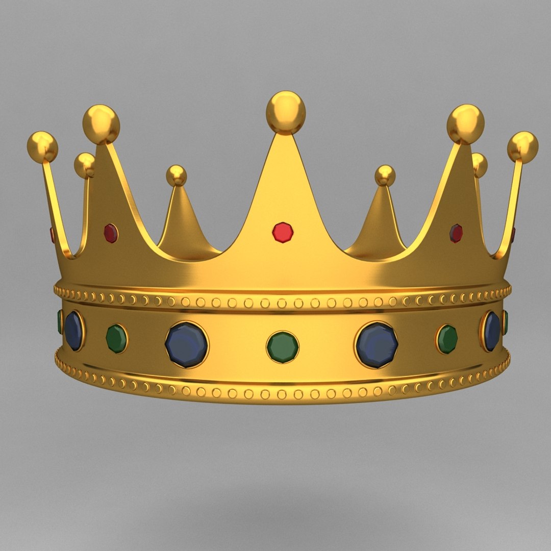 3d Crown King Ornaments