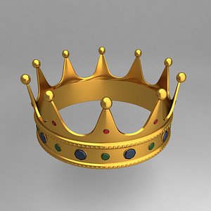 3d crown king ornaments