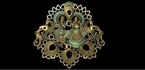 Radha Krishna pendent