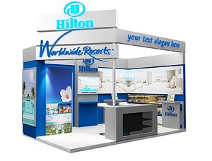 exhibitions booth 3D model
