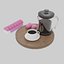 Juego De Café Y Macaron