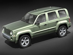 3d jeep patriot suv midpoly model