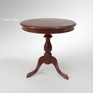 3D interior satin furniture coffe table