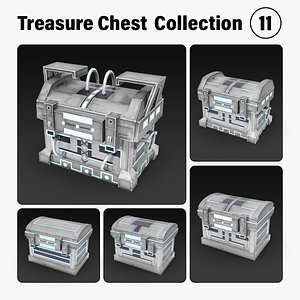 Low Poly Treasure Chest Collection - Set 11