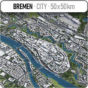3D model bremen surrounding area -