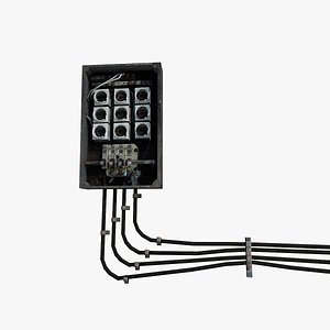 Game props: electricity box/ wires