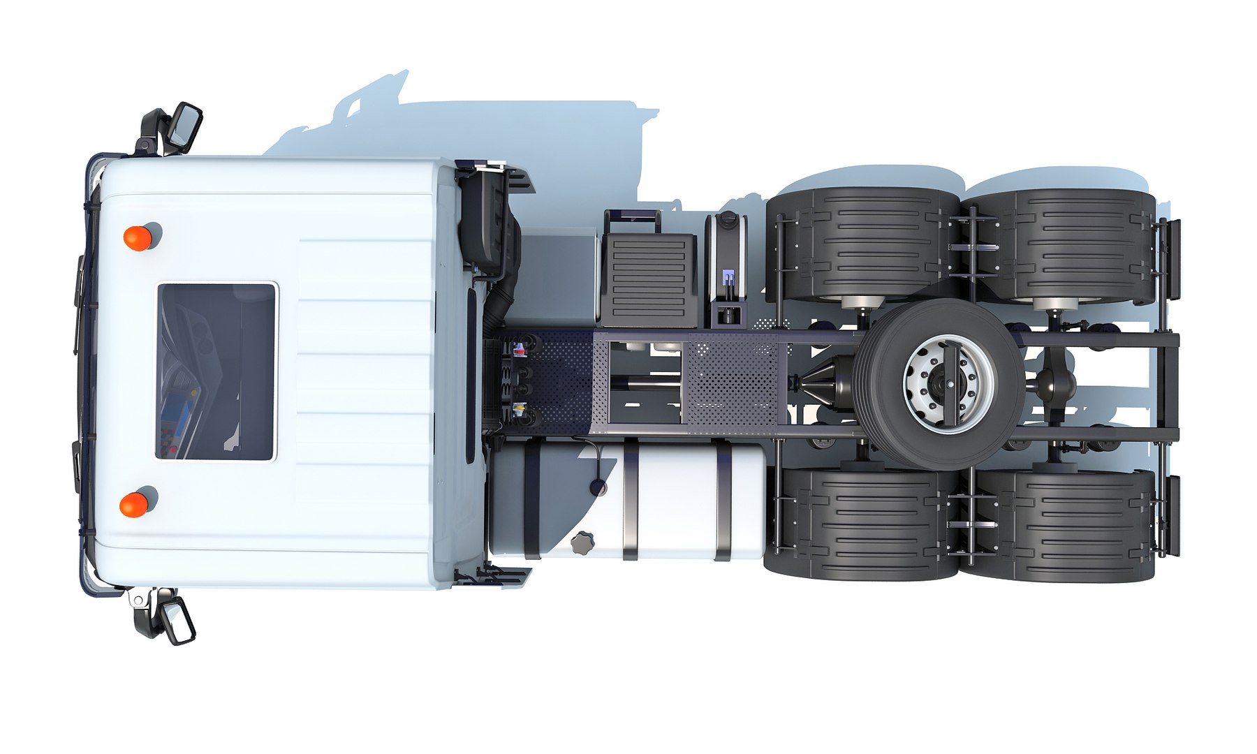 Semi Trailer Tractor Heavy Freight Truck 3D Model - TurboSquid 2636688