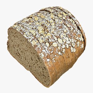 Sliced Oat Bread Half 01