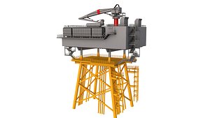 Offshore Wind Farm Substation 3D