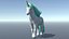 Lowpoly 风格的独角兽为 VR AR 游戏进行了装配和动画处理