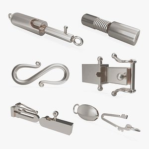 Silver Jewelry Clasps Collection 6
