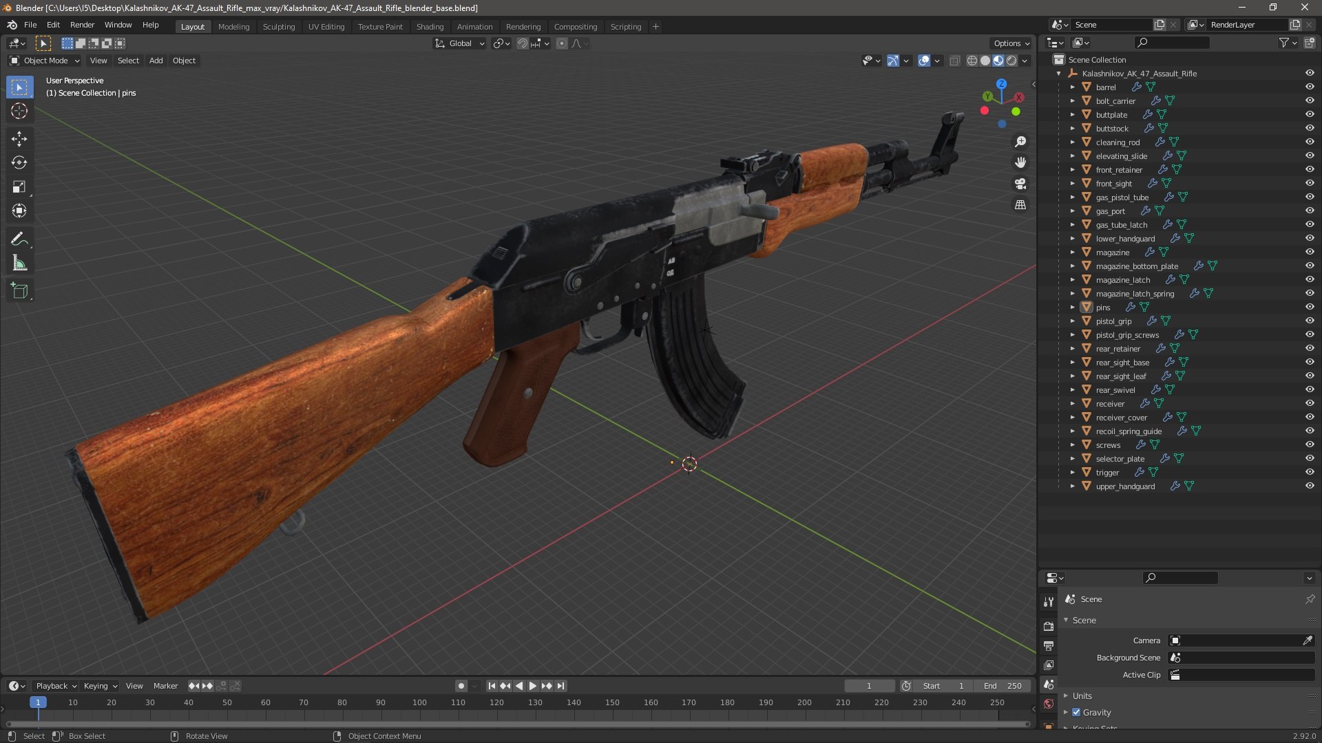 3D Kalashnikov AK-47 Assault Rifle https://p.turbosquid.com/ts-thumb/fI/hTga5z/Uz/kalashnikovak47assaultriflec4dmodel024/jpg/1708582290/1920x1080/fit_q87/2353e75236ee654eb5e22fac68ca03d1c5f9a698/kalashnikovak47assaultriflec4dmodel024.jpg