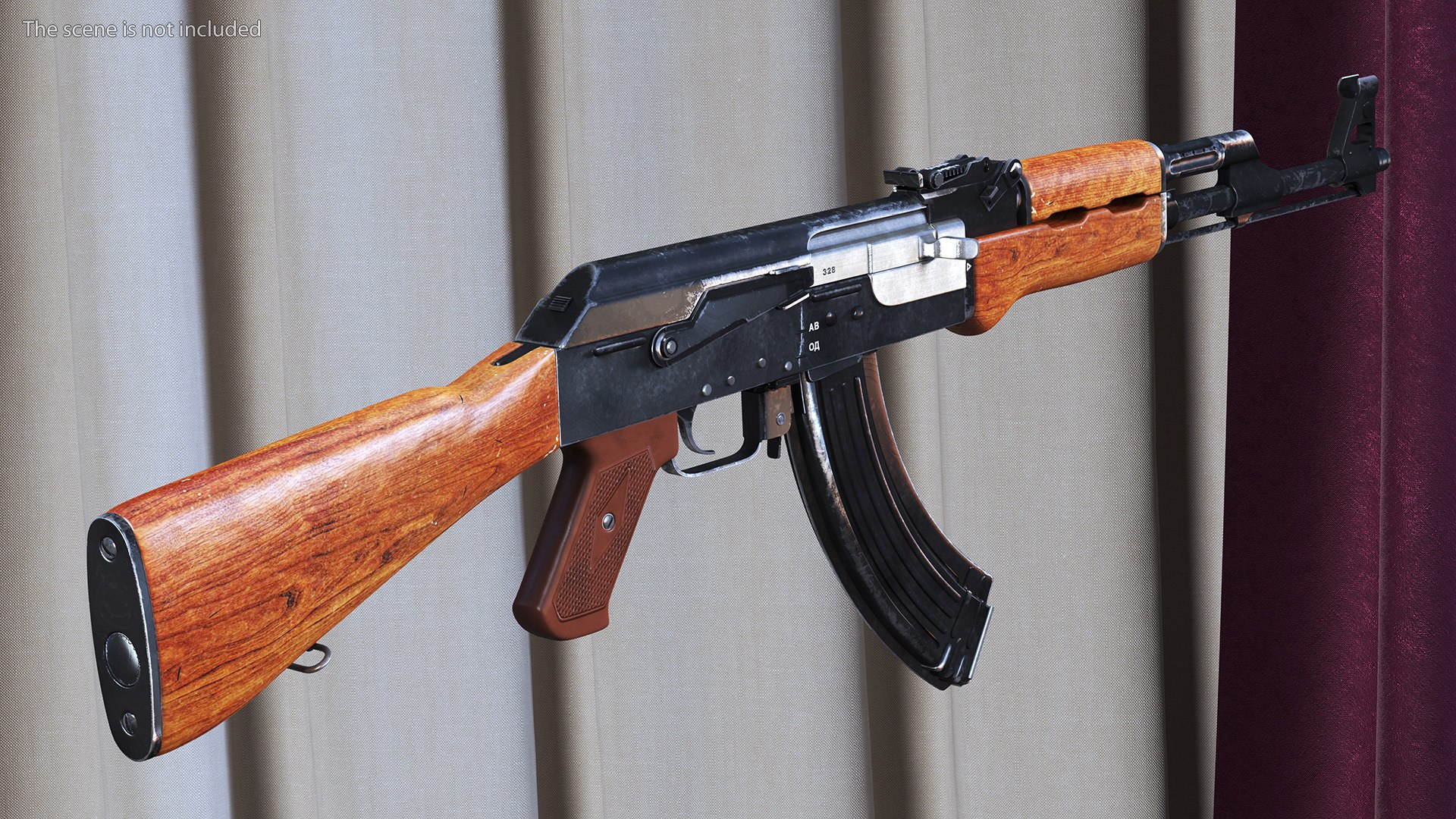 3D Kalashnikov AK-47 Assault Rifle - TurboSquid 2193358