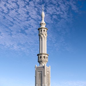 3D model Minaret Mosque