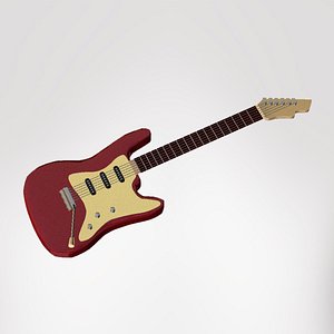 3ds max classic electric guitar stratocaster