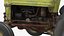 3D old vintage tractor model