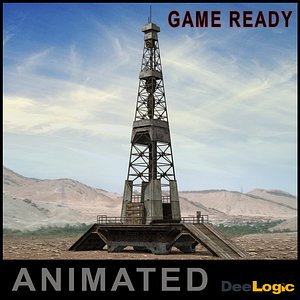 oil tower 3d 3ds