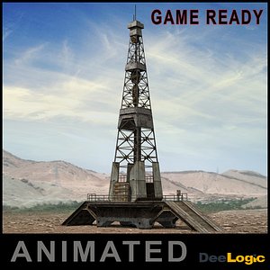 Oil tower Animated
