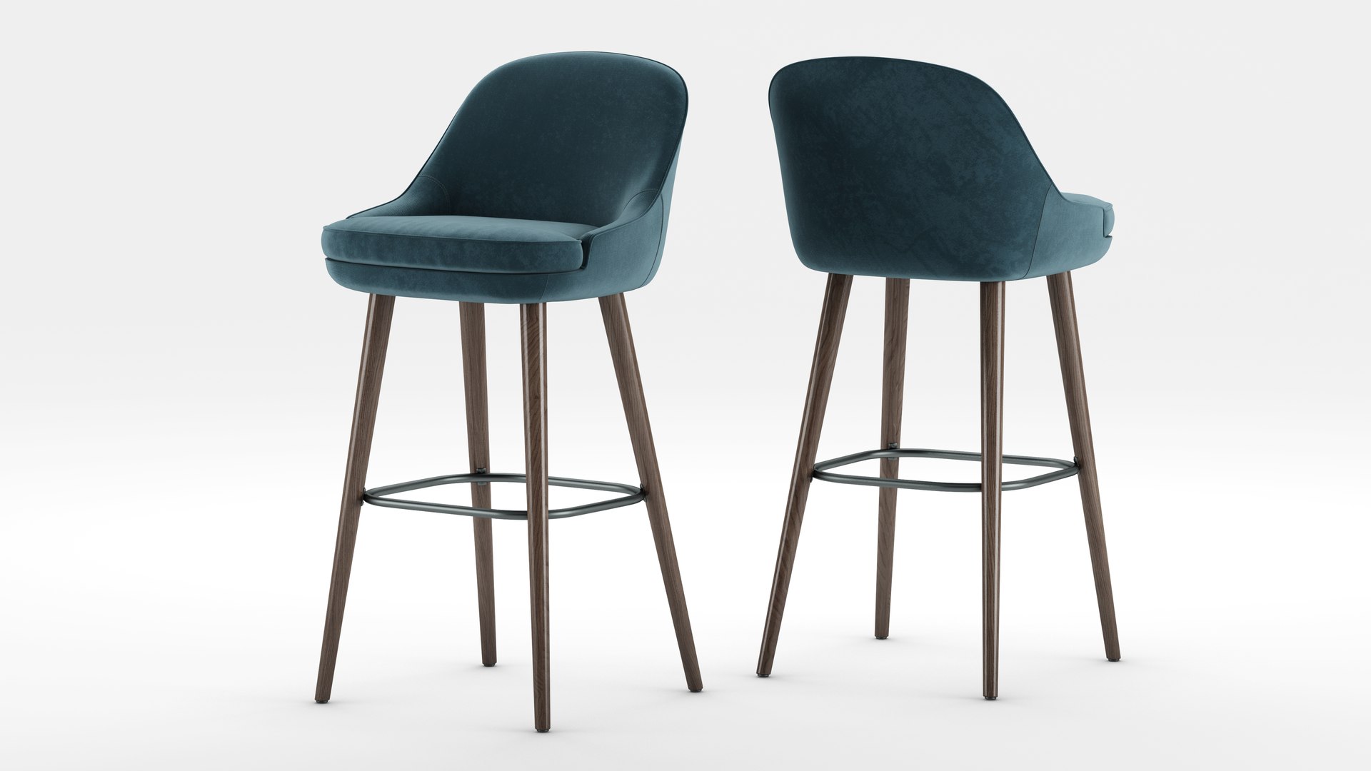 3D Walter Knoll 375 Barstool Model TurboSquid 1597557