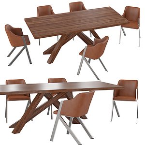 Table and chair CPM3775 F3202 3D model