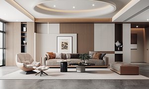 Modern living room 3D
