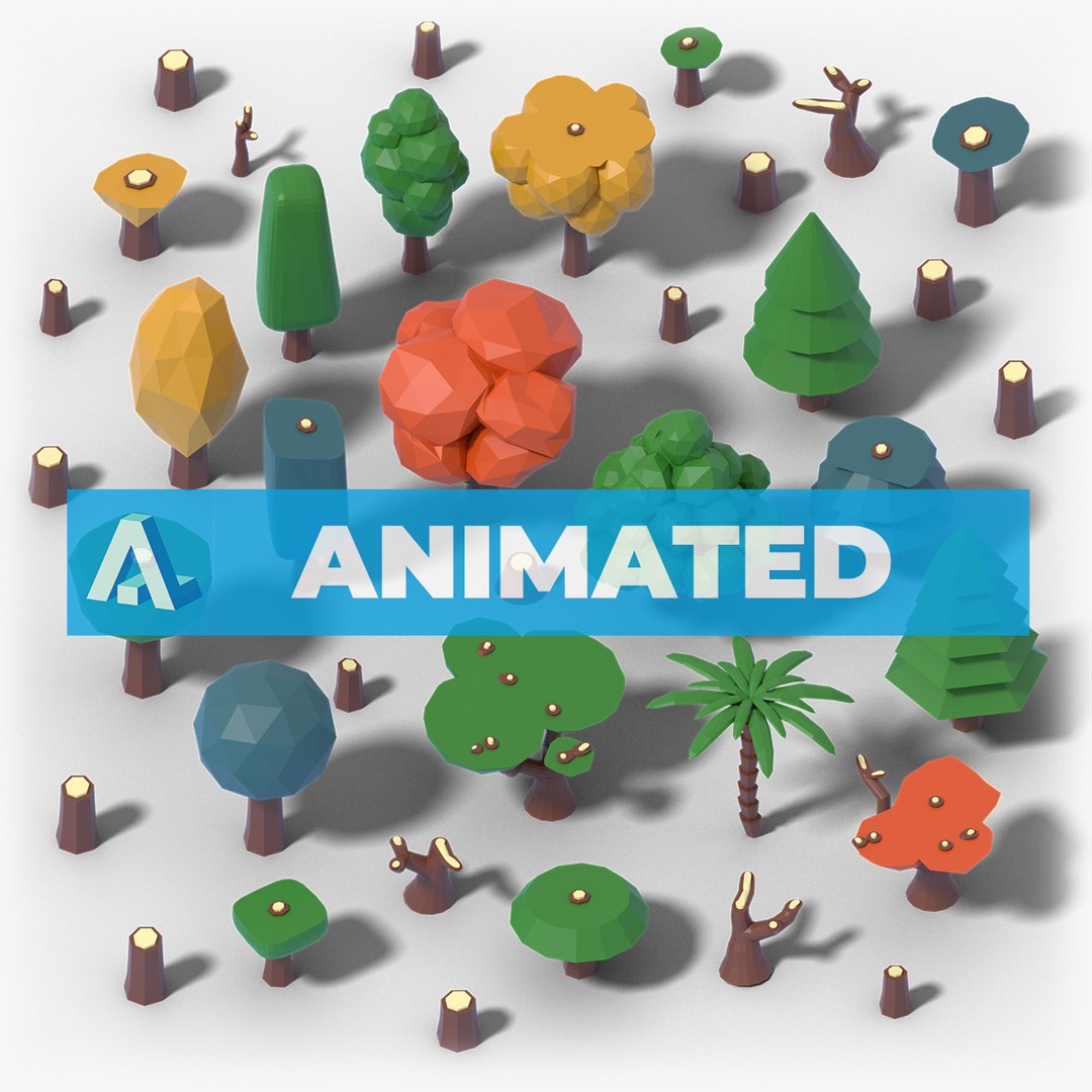 Animated Timber Pack 15 Stylized Low-Poly Trees 3D model https://p.turbosquid.com/ts-thumb/fJ/5qhObI/fw/treesthumb.png/jpg/1684608644/1920x1080/fit_q87/23b3862d1f63a064b3661c6c539aa77ac6c259f2/treesthumb.png.jpg