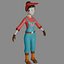 CHARAKTER LOW-POLY WEIBLICH FARM