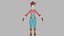 CHARAKTER LOW-POLY WEIBLICH FARM