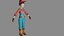 CHARAKTER LOW-POLY WEIBLICH FARM