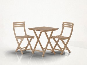 Folding Garden Table and Chair
