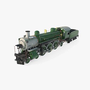 Old style coal train 3D model