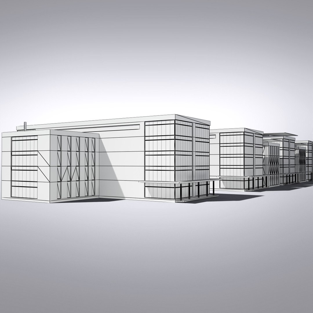 3d Max Modern Generic Building