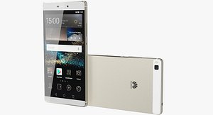 3d max realistic huawei p8 mystic