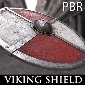 3d viking shield