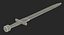 3d model greek xiphos sword