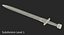 3d model greek xiphos sword