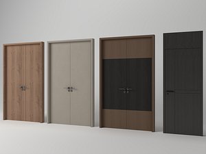 Modern Interior Doors Collection 3D Model 3D