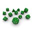 3d polyhedral dice set - model