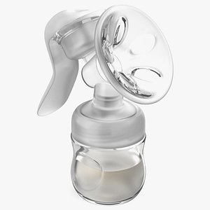 Manual Breast Pump with Milk model