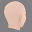 Jeon Yeo-been Head - No Hair - Low poly head